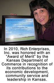 In 2010, Rich Enterprises Inc was honored with the Award of Merit.